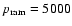 $p_{\rm ram}=5000$