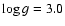 $\log g=3.0$