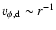 $v_{\phi,\rm d} \sim r^{-1}$