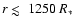 $r\mathrel{\hbox{\rlap{\hbox{\lower4pt\hbox{$\sim$ }}}\hbox{$<$ }}}1250~\mbox{$R_{\ast}$ }$