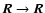 ${\vec R} \rightarrow{\vec R}$