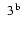 $\phantom{{\rm ^b}}3{\rm ^b}$