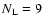 $N_{\rm L} = 9$