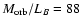 $M_{\rm orb}/L_{B} = 88$