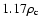 $1.17 \rho_{\rm c}$
