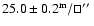 $25.0\pm
0.2 ^{\rm m}/\sq\hbox{$^{\prime\prime}$ }$