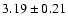 $3.19\pm 0.21$