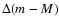 $\Delta (m-M)$