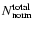 $N_{\rm norm}^{\rm total}$