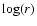 $\log(r)$