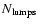 $N_{\rm lumps}$