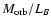 $M_{\rm orb}/L_B$