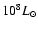 $10^8L_{\odot}$