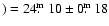 $) = 24\hbox{$.\!\!^{\rm m}$ }10\pm0\hbox{$.\!\!^{\rm m}$ }18$
