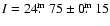 $I = 24\hbox{$.\!\!^{\rm m}$ }75\pm0\hbox{$.\!\!^{\rm m}$ }15$