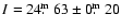 $I = 24\hbox{$.\!\!^{\rm m}$ }63\pm0\hbox{$.\!\!^{\rm m}$ }20$