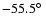 $-55.5\hbox{$^\circ$ }$