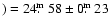 $) = 24\hbox{$.\!\!^{\rm m}$ }58\pm0\hbox{$.\!\!^{\rm m}$ }23$