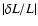 $\vert\delta L/L\vert$