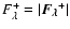 $F_{\lambda}^+ = \left\vert\vec{F_{\lambda}}^+\right\vert$