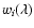 $w_i(\lambda)$