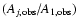 $(A_{j,{\rm obs}}/A_{1,{\rm obs}})$