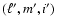 $(\ell',m',i')$