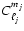 $C_{\ell_j}^{m_j}$