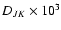 $D_{JK}\times10^3$