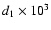 $d_1\times10^3$