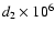 $d_2\times10^6$