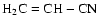 ${\rm H_2C=CH-CN}$