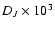 $D_J\times10^3$