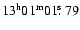 $13^{\rm h} 01^{\rm m} 01\hbox{$.\!\!^{\rm s}$ }79$