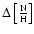 $\rm\Delta\left[\frac{N}{H}\right]$