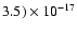 $3.5)\times 10^{-17}$