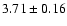 $3.71 \pm 0.16$