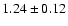 $1.24 \pm 0.12$