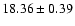 $18.36 \pm 0.39$