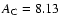 ${A_{\rm C} = 8.13}$