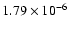 $1.79 \times 10^{-6}$