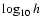 $\log_{10}h$