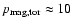 $p_{\rm mag,tor}\approx10$