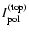 $I_{\rm pol}^{\rm (top)}$