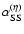 $\alpha_{\rm SS}^{(\eta)}$