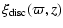 $\displaystyle \xi_{\rm disc}(\varpi,z)$