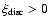 $\xi_{\rm disc}>0$
