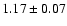 $1.17\pm0.07$