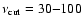 $\nu_{\rm
cut}=30{-}100$