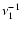 $\nu_1^{-1}$